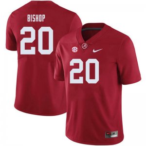 NCAA Men's Alabama Crimson Tide #20 Cooper Bishop Stitched College 2019 Nike Authentic Crimson Football Jersey AO17K16RM